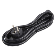 EU Plug Computer PC Power Cord 3 Pin Cable, Length:3m(Black)
