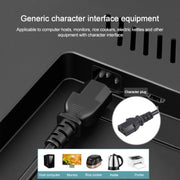 EU Plug Computer PC Power Cord 3 Pin Cable, Length:5m(Black)