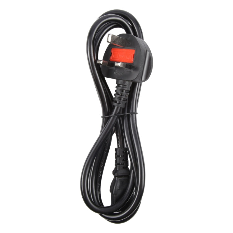 Big UK Plug Computer PC Power Cord 3 Pin Cable, Length:5m(Black)