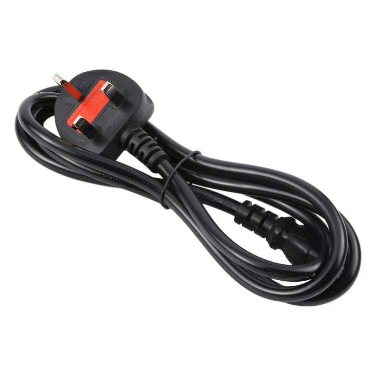 Big UK Plug Computer PC Power Cord 3 Pin Cable, Length:5m(Black)