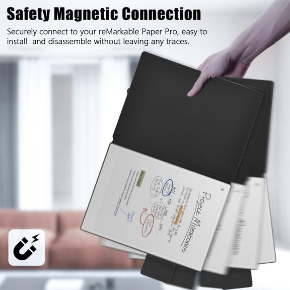 For reMarkable Paper Pro 2024 11.8 inch Imitation Original Smart Leather Tablet Case(Black)