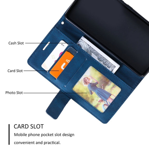 For Samsung Galaxy S25 5G Skin Feel Splicing Leather Phone Case(Blue)