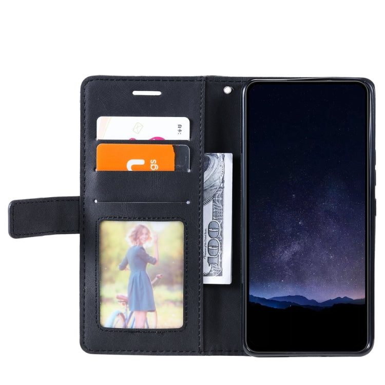 For Samsung Galaxy S25 5G Skin Feel Splicing Leather Phone Case(Black)