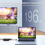 60m HDTV RJ45 Network Cable Extender, Plug:US Plug