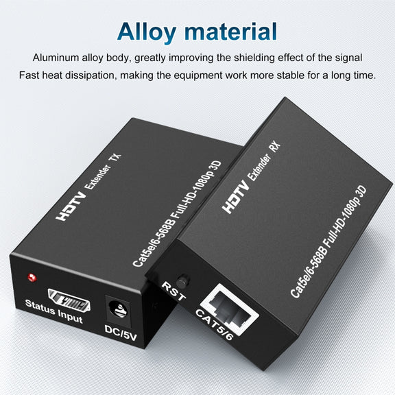 60m HDTV RJ45 Network Cable Extender, Plug:US Plug