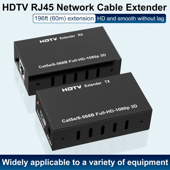 60m HDTV RJ45 Network Cable Extender, Plug:UK Plug
