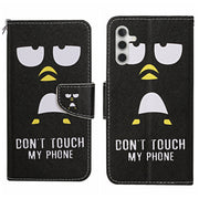 For Samsung Galaxy S25+ 5G Colored Drawing Pattern Leather Phone Case(Penguin)