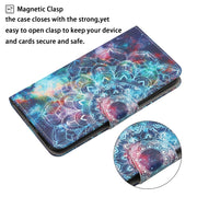 For Samsung Galaxy S25+ 5G Colored Drawing Pattern Leather Phone Case(Star Mandala)
