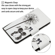 For Samsung Galaxy S25+ 5G Colored Drawing Pattern Leather Phone Case(Dandelion)