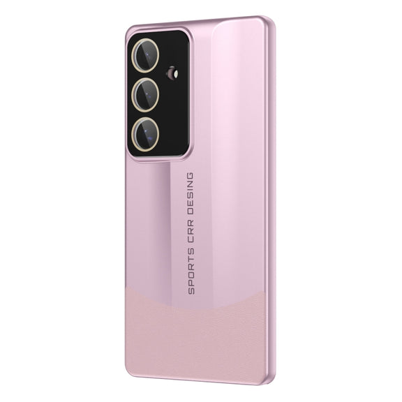 For Samsung Galaxy S25 5G Vegetarian Leather Series Skin Feel Full Coverage Phone Case(Pink)