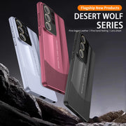 For Samsung Galaxy S25 Ultra 5G Vegetarian Leather Series Skin Feel Full Coverage Phone Case(Gold)