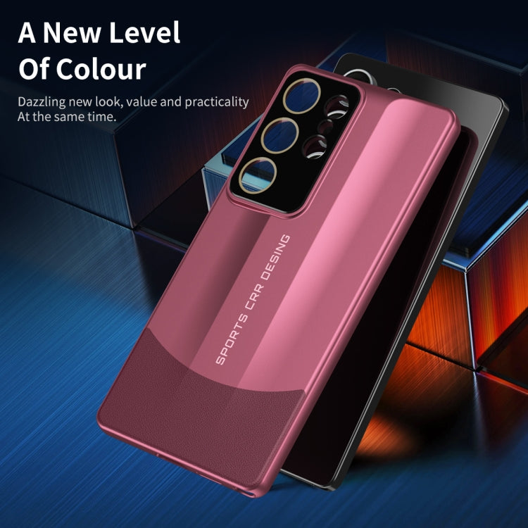 For Samsung Galaxy S25 Ultra 5G Vegetarian Leather Series Skin Feel Full Coverage Phone Case(Red)