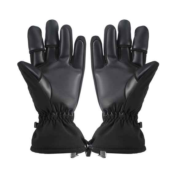 STARTRC Universal Drone Remote Control Photography Gloves Winter Warm Gloves, Size:L(Black)