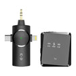 AP009 Wireless Lavalier Microphone with 3 in 1 Receiver(Black) - Microphone by PMC TechLife | Online Shopping South Africa | PMC TechLife | Buy Now Pay Later Mobicred