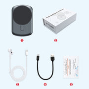 A1A Strong Magnetic Mobile Call Voice Recorder APP Recording Version, Memory:8GB(Black)