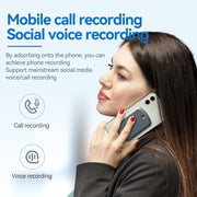 A1A Strong Magnetic Mobile Call Voice Recorder APP Recording Version, Memory:64GB(Black)