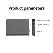 Q61A Ultra-thin HD Noise Reduction Voice Recording Pen Support APP Control, Memory:16GB(Black)