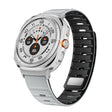 For Samsung Galaxy Watch Ultra 47mm Magnetic Silicone Watch Band(Light Grey Black+Silver) - free shipping - PMC TechLife - Order now!