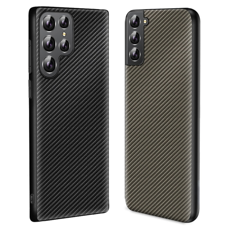 For Samsung Galaxy S25 Ultra 5G Carbon Fiber Texture Printing Phone Case(Black)
