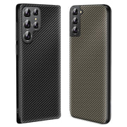 For Samsung Galaxy S25 Ultra 5G Carbon Fiber Texture Printing Phone Case(Black)