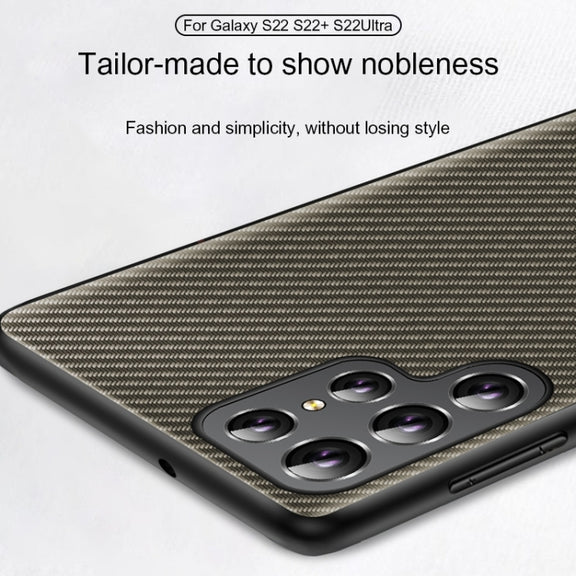For Samsung Galaxy S25 Ultra 5G Carbon Fiber Texture Printing Phone Case(Black)