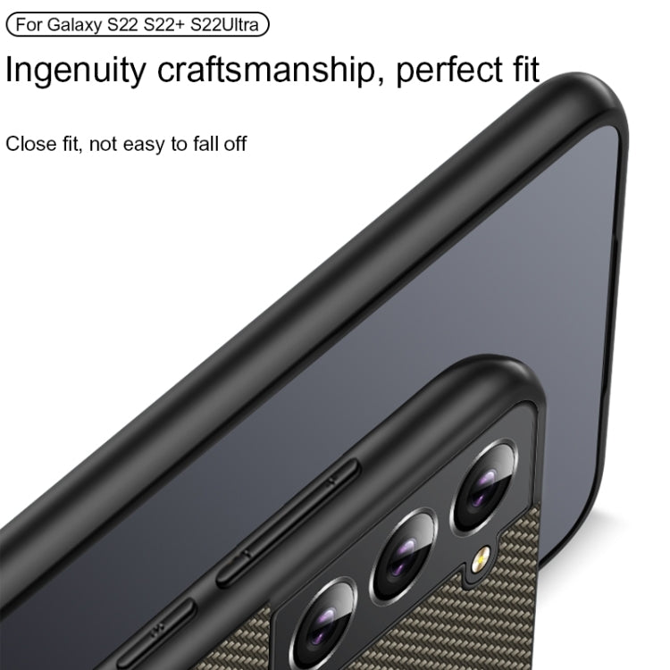 For Samsung Galaxy S25 Ultra 5G Carbon Fiber Texture Printing Phone Case(Black)