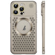 For iPhone 16 Pro Spring Buckle MagSafe Magnetic Metal Aromatherapy Phone Case(Grey) - free shipping - PMc TechLife - Order now!