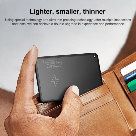 F5 Ultra-thin Card Type Location Tracker Anti-lost Device(Black)