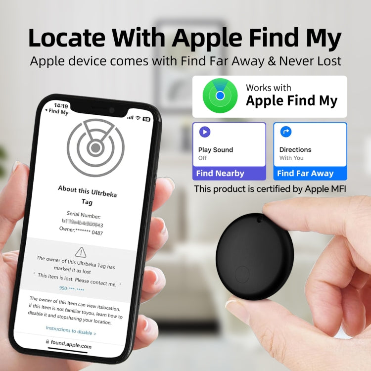 F8 Water-resistant Global Location Tracker Anti-lost Device(White)