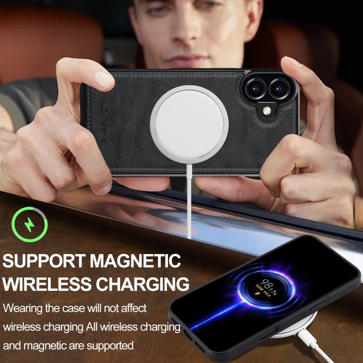 For iPhone 16 Plus LC.IMEEKE Magsafe Phone Case(Black)