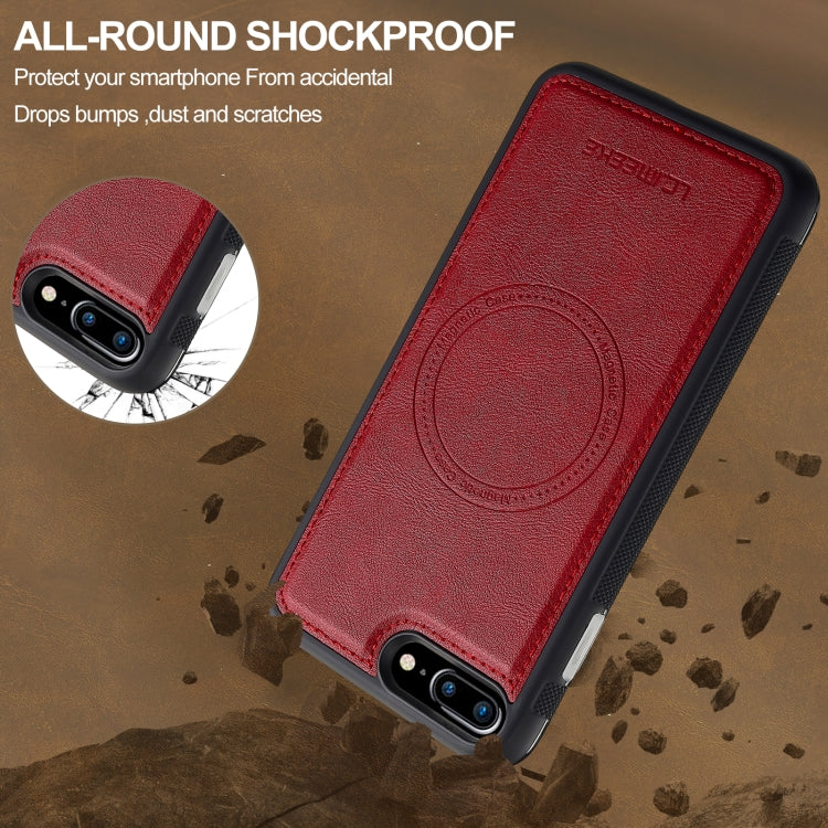 For iPhone SE 2024 LC.IMEEKE Magsafe Phone Case(Red)