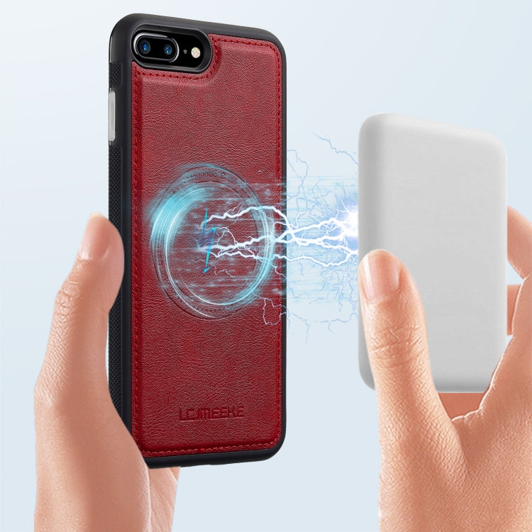 For iPhone SE 2024 LC.IMEEKE Magsafe Phone Case(Red)