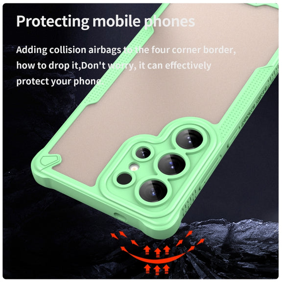 For Samsung Galaxy S25 Ultra 5G Armor Glaze PC Hybrid TPU Phone Case(Green)