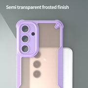 For Samsung Galaxy S25+ 5G Armor Glaze PC Hybrid TPU Phone Case(Purple)