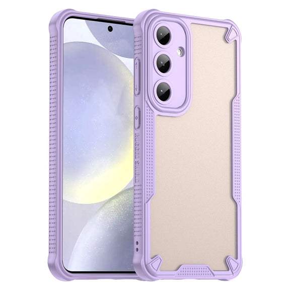 For Samsung Galaxy S25+ 5G Armor Glaze PC Hybrid TPU Phone Case(Purple)