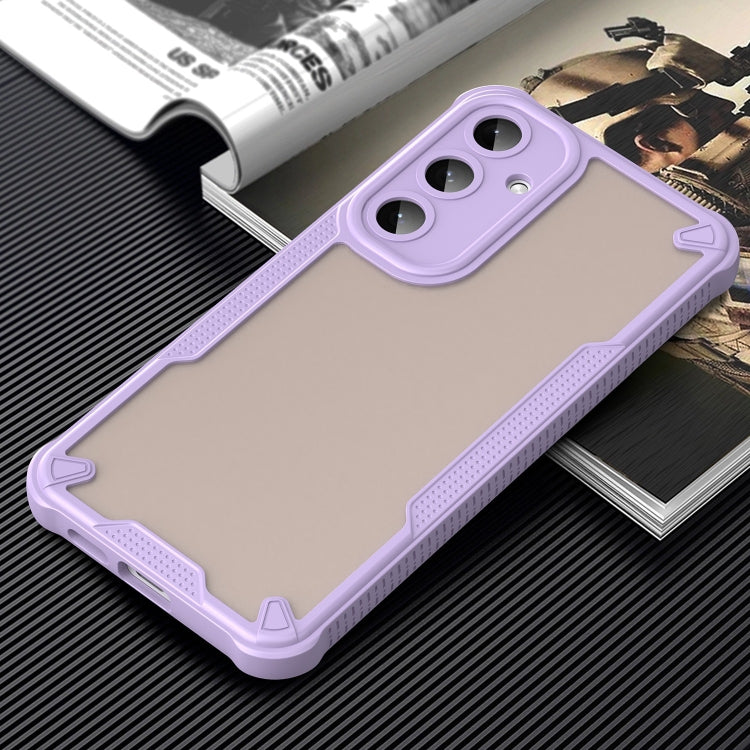 For Samsung Galaxy S25+ 5G Armor Glaze PC Hybrid TPU Phone Case(Purple)