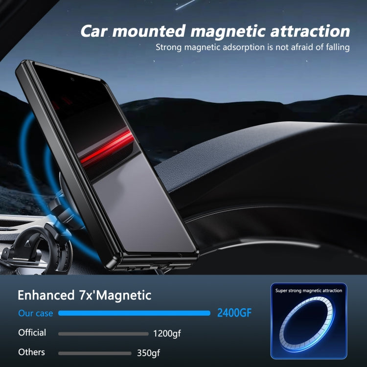 For Honor Magic V2 RSR Porsche Design Gold Medal Rotating Folding Series Ring Holder Phone Case(Blue)