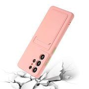 For Samsung Galaxy S25 Ultra 5G Card Slot Design Shockproof TPU Phone Case(Pink)