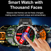 HT30 1.7 inch IP68 Water-resistant Silicone Band Smart Watch, Support Flashlight / Banknote Detector Light / Compass(Black)