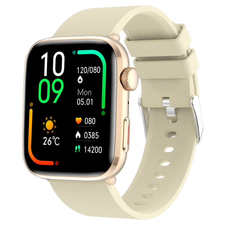 T92 1.81 inch IPS Square Screen Smart Watch, Heart Rate / Blood Oxygen / Blood Pressure(Yellow)