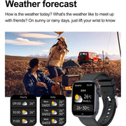 T92 1.81 inch IPS Square Screen Smart Watch, Heart Rate / Blood Oxygen / Blood Pressure(Black)