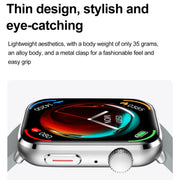 T92 1.81 inch IPS Square Screen Smart Watch, Heart Rate / Blood Oxygen / Blood Pressure(Yellow)