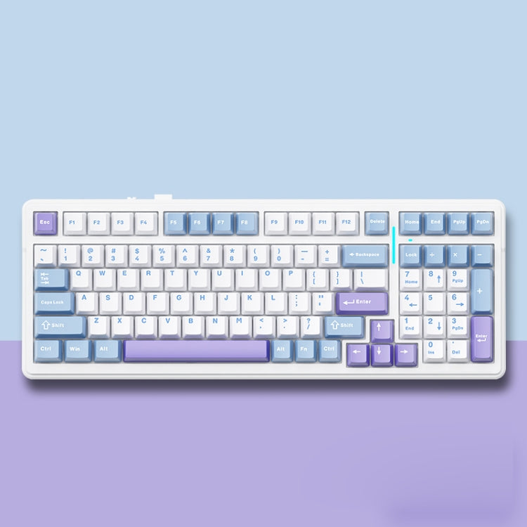 AULA F99 99 Keys Wired/2.4G/Bluetooth Three Model Customized RGB Mechanical Keyboard(Starfall Clouds)