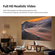AUN AKEY7 MAX 1920x1080P HD Android LCD Projector US Plug(White)