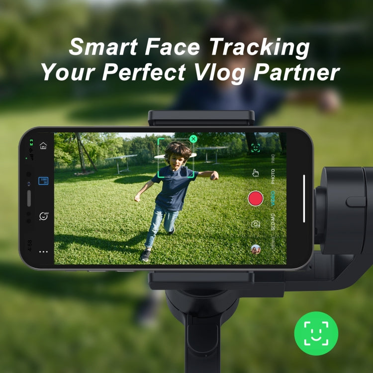 FUNSNAP Capture 2s Smart 3-Axis Handheld Gimbal Phone Live Stabilizer, Basic Version(Black)
