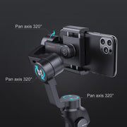 FUNSNAP Capture 2s Smart 3-Axis Handheld Gimbal Phone Live Stabilizer, Basic Version(Black)