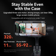 FUNSNAP Capture 2s Smart 3-Axis Handheld Gimbal Phone Live Stabilizer, Basic Version(Black)