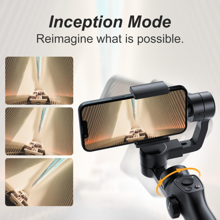 FUNSNAP Capture 2s Smart 3-Axis Handheld Gimbal Phone Live Stabilizer, Basic Version(Black)