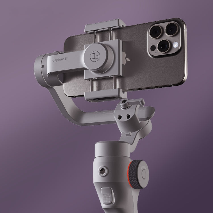 FUNSNAP Capture 5 Professional 3-Axis Handheld Gimbal Phone Live Stabilizer, Basic Version(Grey)