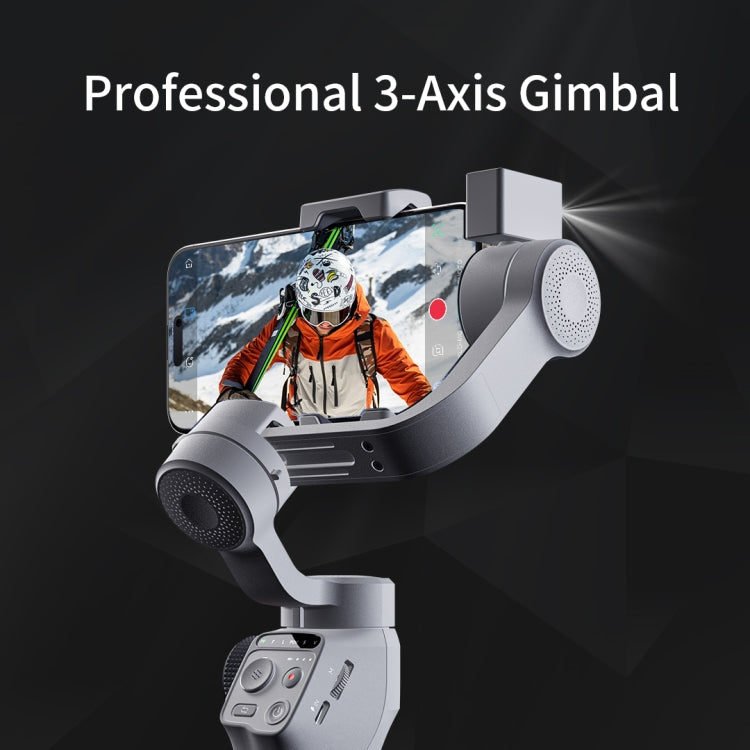 FUNSNAP Capture 5 Professional 3-Axis Handheld Gimbal Phone Live Stabilizer, Basic Version(Grey)